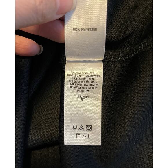 Cabela's Long Sleeve Layering Top Women’s Medium Solid Black Purple Crew Neck - Picture 8 of 10